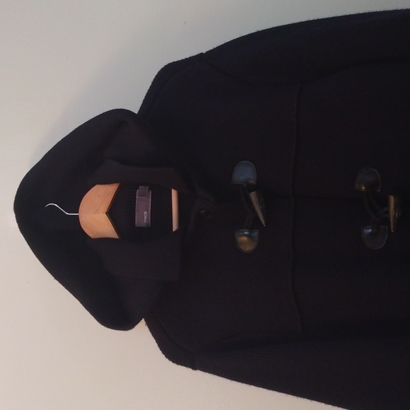 Vince Navy Blue Wool Duffel Coat/Cardigan/Sweater with Toggles (Large) - Picture 2 of 14